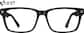 Front view without clip-on of Ghost Gaming Glasses 99108821 in Black thumbnail