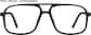 Front view of The Forehead Kiss Glasses 99109121 in Black thumbnail