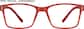 Front view of Sniper's Elite Glasses 99109318 in Red thumbnail