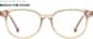 Front view of Charmed Glasses 99111522 in Yellow thumbnail