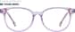 Front view of Charmed Glasses 99112017 in Purple thumbnail