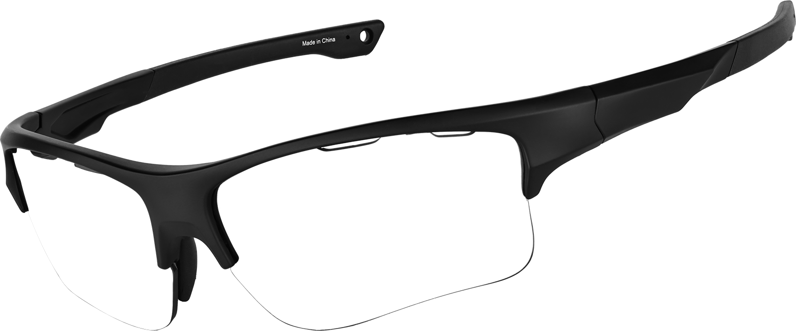 Angle view of Zunnies - Wrap-Around Sports Sunglasses 99112121 in Black