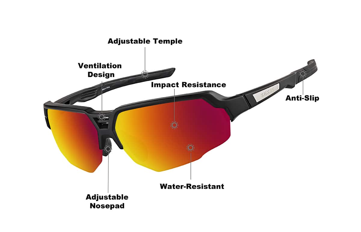 Wrap-Around Sports Sunglasses 991122