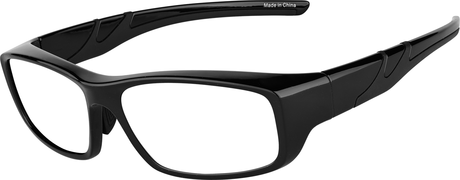 Angle view of Zunnies - Rectangle Sports Sunglasses 99112321 in Black