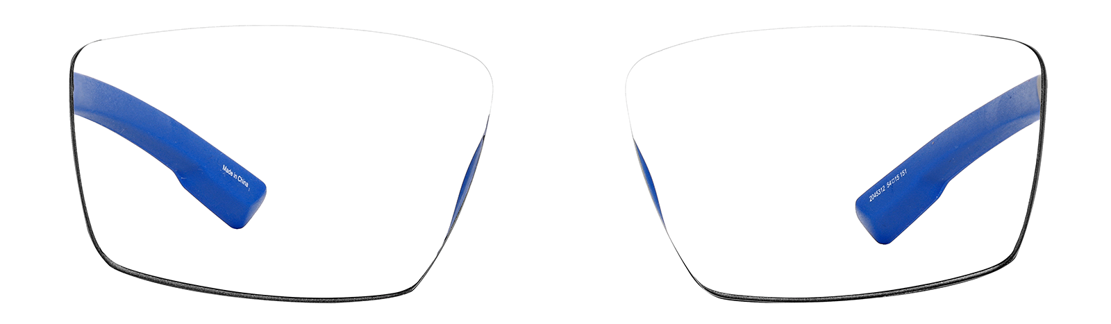 Blue Zunnies - Rectangle Sports Sunglasses #99112916 | Zenni