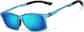 Angle view of Zunnies - Rectangle Sports Sunglasses 99112916 in Blue thumbnail