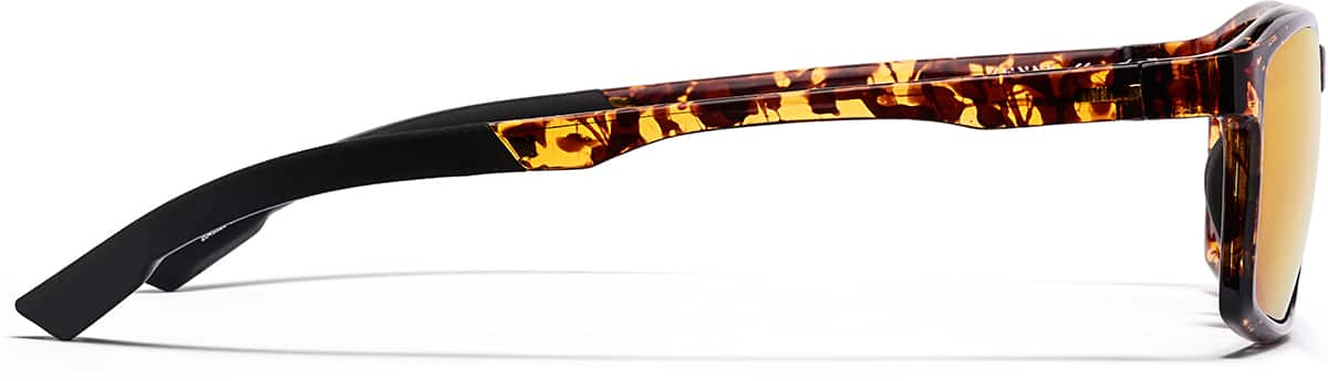 Side view of Rectangle Sports Sunglasses 99112925 in Tortoiseshell