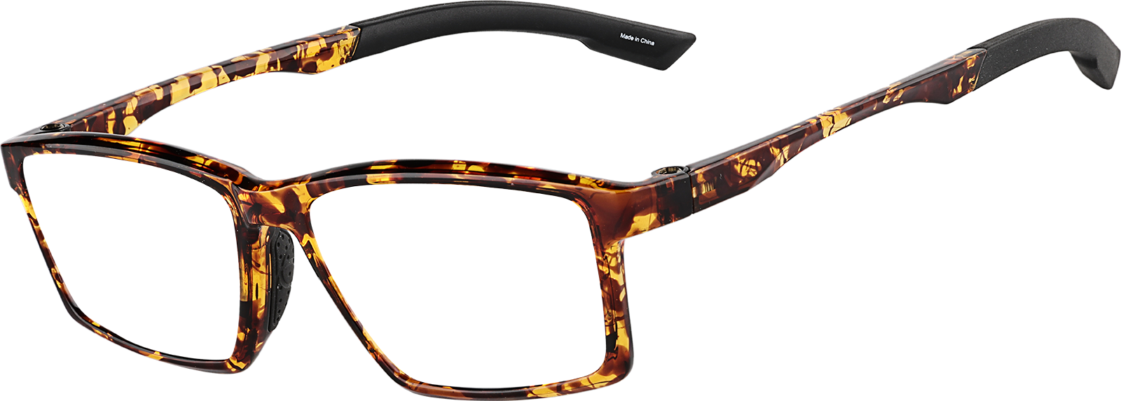 Angle view of Zunnies - Rectangle Sports Sunglasses 99112925 in Tortoiseshell