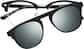 Front view of Browline Clip-on Sunglasses 99113021 in Black Pattern thumbnail