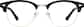 Front view without clip-on of Browline Clip-on Sunglasses 99113021 in Black Pattern thumbnail
