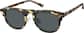 Angle view of Browline Sunshade Glasses 99113025 in Tortoiseshell thumbnail