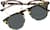 Front view of Browline Sunshade 99113025 in Tortoiseshell thumbnail