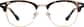 Front view without clip-on of Browline Sunshade Glasses 99113025 in Tortoiseshell thumbnail