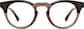 Front view of Fourth Quarter Glasses 99113415 in Brown thumbnail