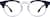 Front view of Fourth Quarter Glasses 99113416 in Navy thumbnail