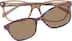 Rectangle Magnetic Snap-On Set 99114015 in Brown