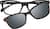 Front view of Rectangle Magnetic Snap-On Set 99114021 in Black thumbnail