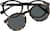 Front view of Round Magnetic Snap-On Set 99114121 in Black thumbnail