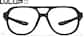 Front view of OptiFlex: LVLUP Expo Aviator Glasses 99114221 in Black thumbnail