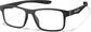Angle view of OptiFlex: LVLUP Expo Rectangle Glasses 99114321 in Black thumbnail