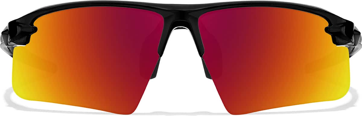 Black Trail Jam - Wrap-Around Sports Sunglasses (Larger