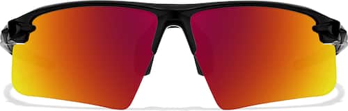 Black Trail Jam - Wrap-Around Sports Sunglasses (Larger Lenses)
