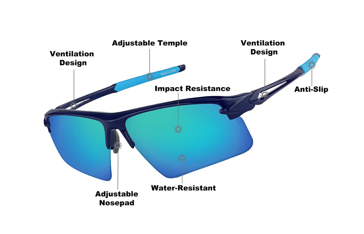 Image of Quickshift - Wrap-around Sunglasses (Larger Lenses)