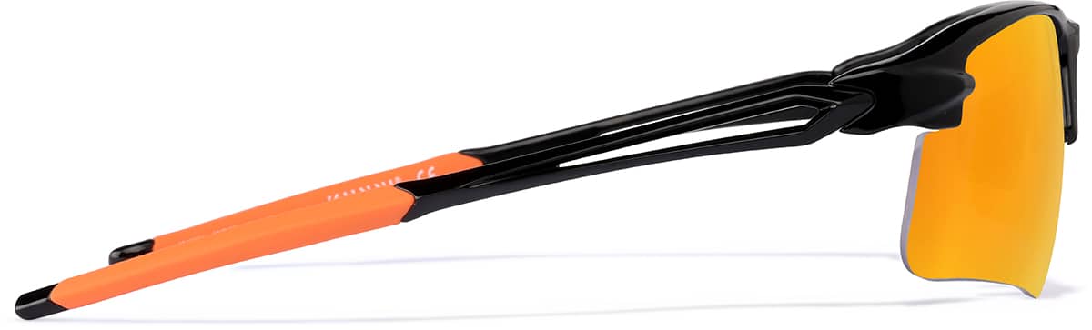 Black Quickshift - Wrap-around Sunglasses (Larger Lenses