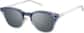Angle view of Polarized Browline Clip-on Glasses 99115323 in Clear thumbnail