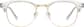 Front view without clip-on of Polarized Browline Clip-on Glasses 99115323 in Clear thumbnail