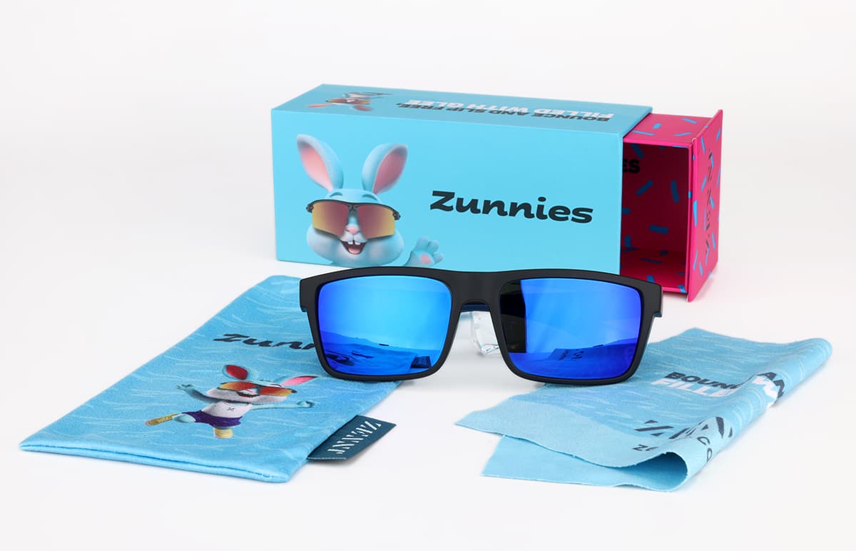 Black Zunnies -Rectangle Sports Sunglasses #99115421 | Zenni Optical