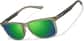 Angle view of Zunnies -Rectangle Sports Sunglasses 99115524 in Green thumbnail