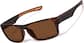 Angle view of Zunnies -Rectangle Sports Sunglasses 99115625 in Tortoiseshell thumbnail