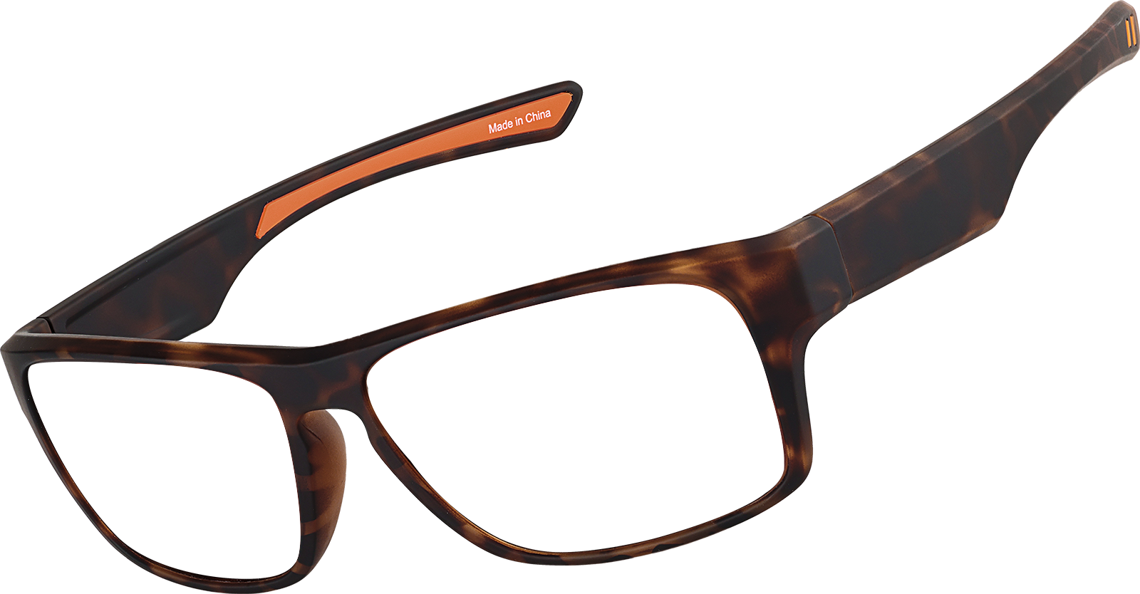 Angle view of Zunnies -Rectangle Sports Sunglasses 99115625 in Tortoiseshell