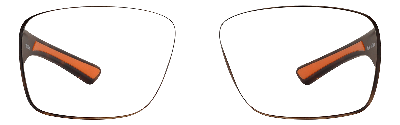 Öffen✴︎pointed-NEW FRIN / ORANGE & CAMEL Tortoiseshell Zunnies -Rectangle Sports Sunglasses #99115625