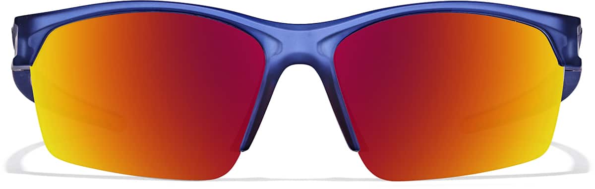 Front view of Zunnies -Wrap-Around Sports Sunglasses 99115816 in Blue