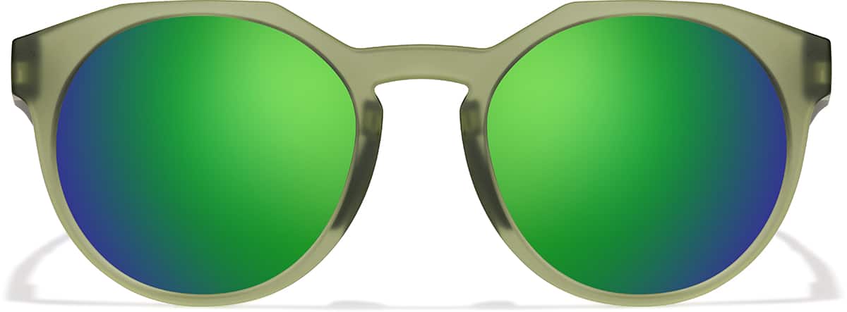 ●ONE BRILLIANT● WandaOB452Green Wanda-OB452-Green Green Zunnies -Geometric Sunglasses #99116024 | Zenni Optical