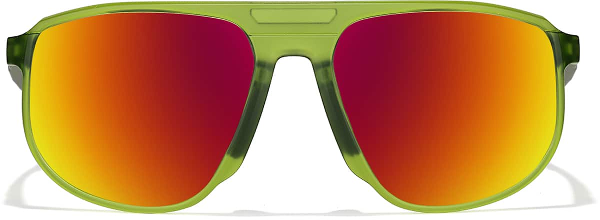 Front view of Zunnies -Aviator Sunglasses 99116124 in Green