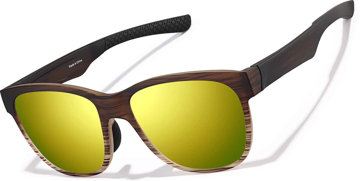 uniです Black Zunnies -Square Sports Sunglasses #99116221 | Zenni