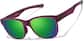 Angle view of Zunnies - Anteojos de sol deportivas cuadradas 99116217 in Violeta thumbnail