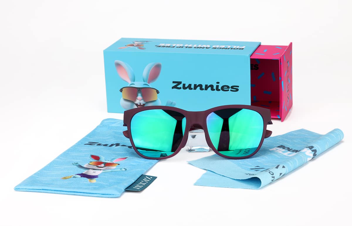 Purple Zunnies -Square Sports Sunglasses #99116217 | Zenni