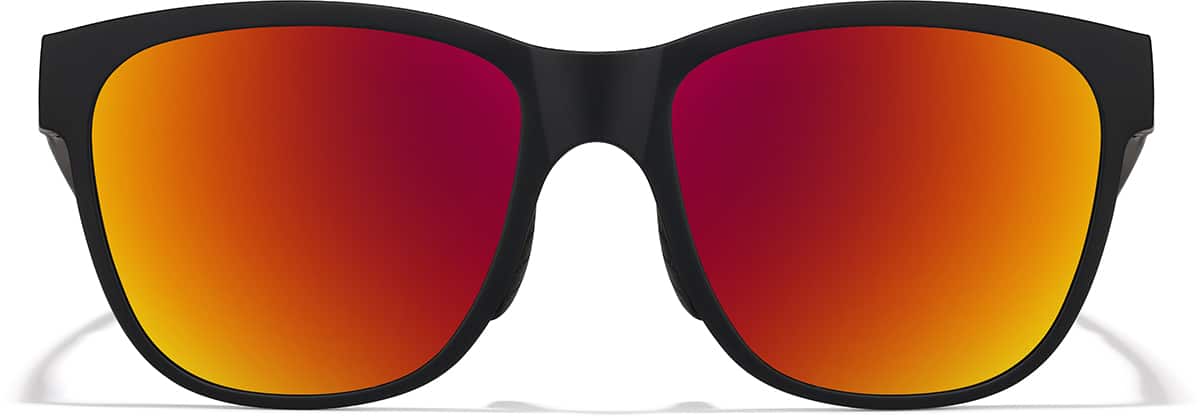 Front view of Zunnies -Square Sports Sunglasses 99116221 in Black