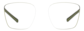 Front view of Zunnies -Square Sunglasses 99116324 in Green thumbnail