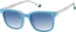 Angle view of Square Clip-on Sunglasses 99117723 in Clear thumbnail