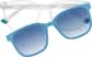 Front view of Square Clip-on Sunglasses 99117723 in Clear thumbnail