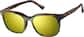 Angle view of Square Clip-on Sunglasses 99117725 in Tortoiseshell thumbnail