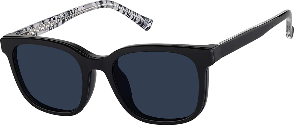 Angle view of Square Sunshades 99117821 in Black