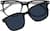 Front view of Square Sunshades 99117821 in Black thumbnail