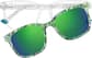 Front view of Square Clip-on Sunglasses 99117823 in Clear thumbnail