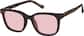 Angle view of Square Clip-on Sunglasses 99117825 in Tortoiseshell thumbnail